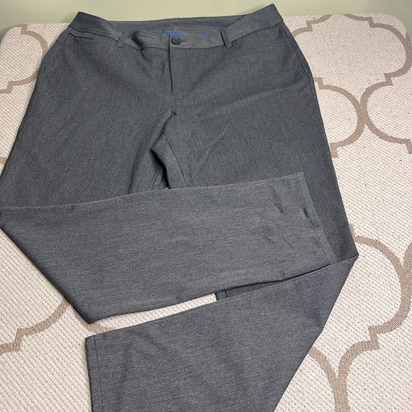 Eddie Bauer Travel Pants Straight Leg Mid Rise Curvy Trousers size 14 - Picture 15 of 17